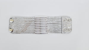 SALE! Presley Metallic Snake Leather Cuff