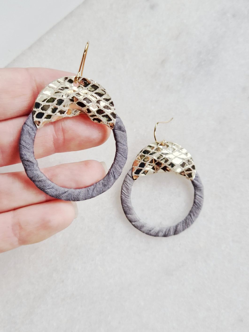 SALE! Silk And Snake Hoop