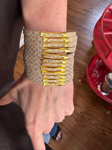 SALE! Daisy Leather Cuff