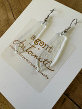 SALE! Glass Feather Earring A