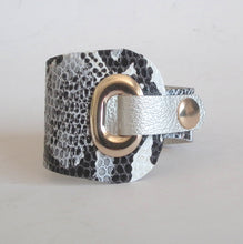 SALE! Bella Cuff Black Grey Snake