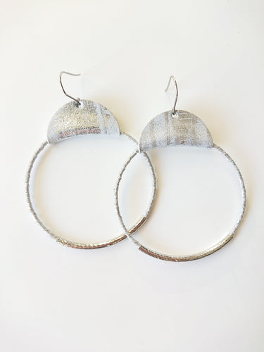 SALE! Daphne Hoop Silver